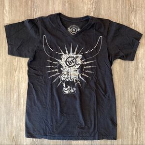 V-Neck Graphic Print Tee